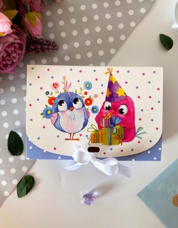 Коробка для подарка с лентой Сюрприз, 165*115*50 мм